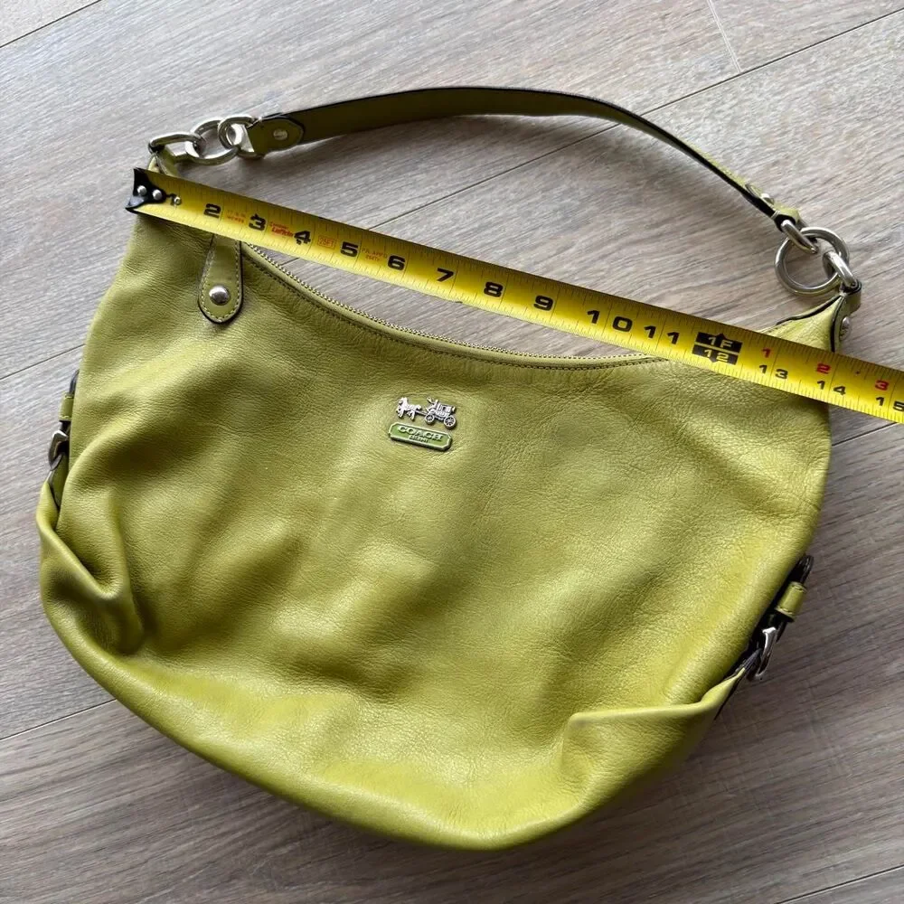 Coach Y2K Women's Lime Green Madison Hailey Hobo Purse 2009 Shoulder Bag READ